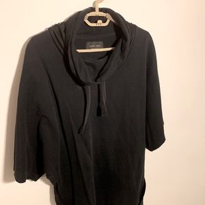 Zara half sleeve cowl neck hoodie